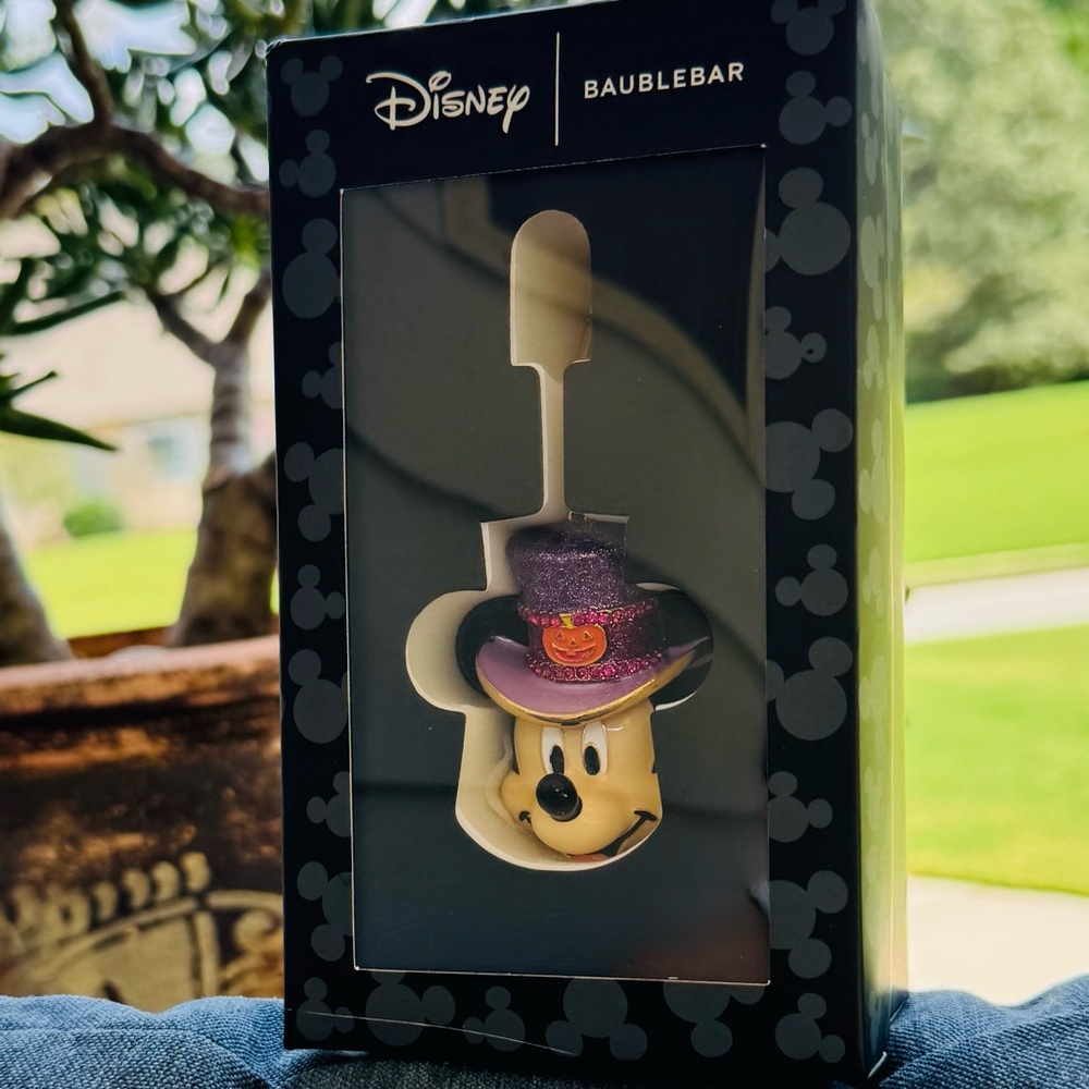 BaubleBar x Disney Mickey Mouse with Halloween Hat Bag Purse Charm